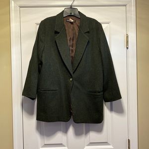 Vintage dark green blazer